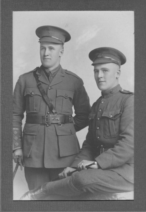 Capt. Hugh MacDonald, left, and Lt. Neil Edward McDonald, right